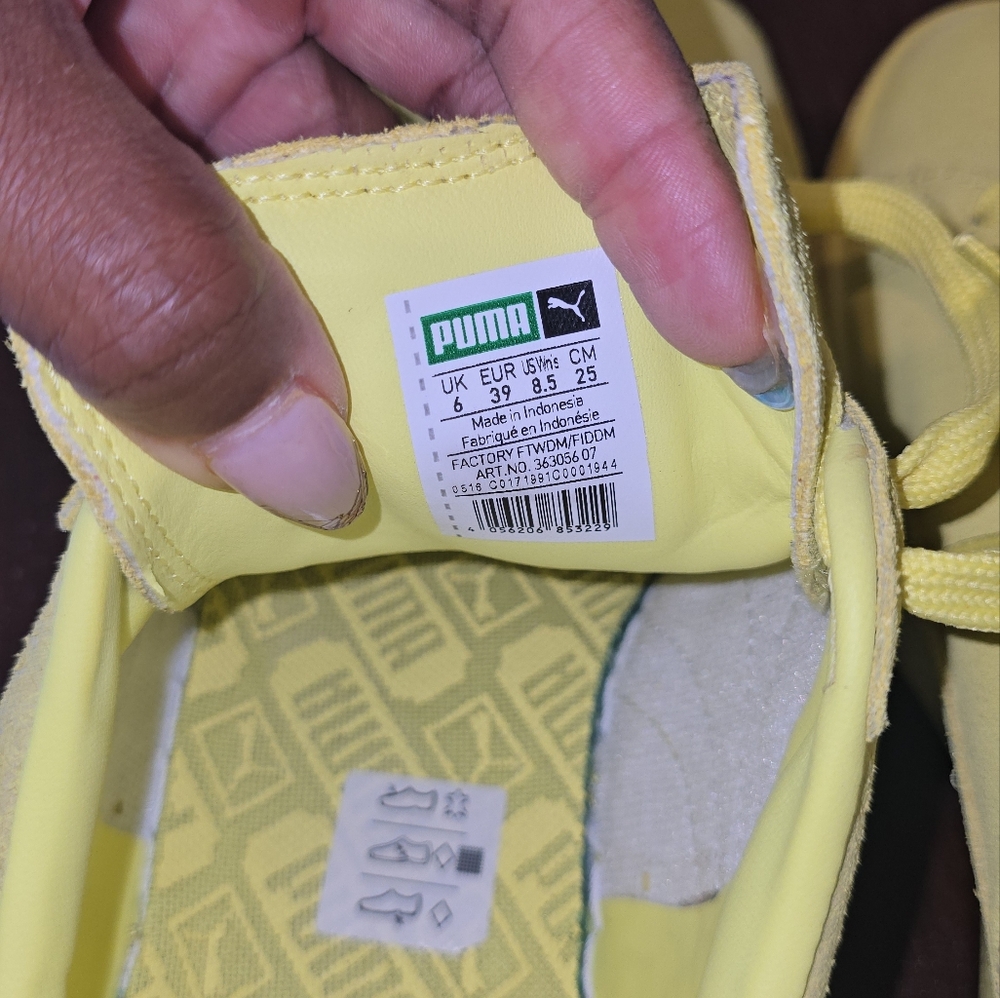 Puma Neon Yellow Casual Sneakers - Picture 4 of 6